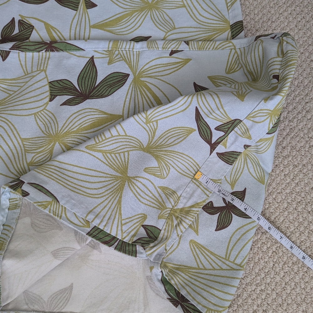 Vintage IKEA Karlstad Seat Cover Set of 2 Leaf Floral 22x18.5 x1.5 Back Cushion - Picture 11 of 12